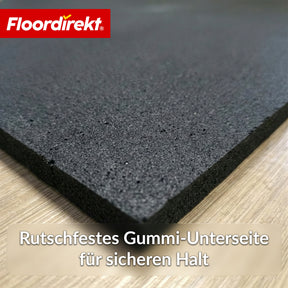 Bodenschutzmatte | 100 x 100 cm 10 mm | Gummimatte für Fitnessgeräte & schwere Geräte