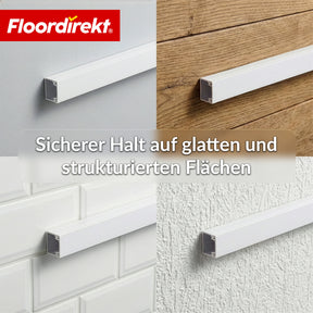 Kabelkanal | Oskar | Selbstklebende Kabelleiste 10 x 1 m | Kabelabdeckung Weiß für TV, Wand & Schreibtisch