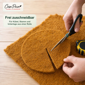 Kokosmatte 100 × 1000 cm | 10 m Rolle aus 100 % Kokosfaser | 10 mm stark