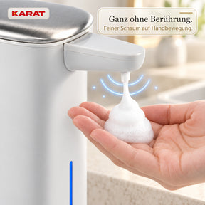 Automatischer Schaumseifenspender | Liora | Berührungsloser Seifenspender mit Sensor, USB-C-Akku & Edelstahl | 250 ml