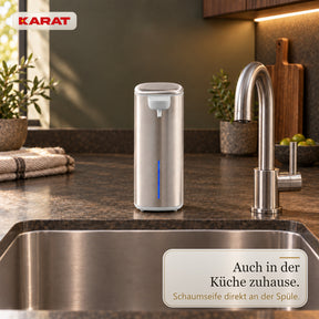 Automatischer Schaumseifenspender | Liora | Berührungsloser Seifenspender mit Sensor, USB-C-Akku & Edelstahl | 250 ml