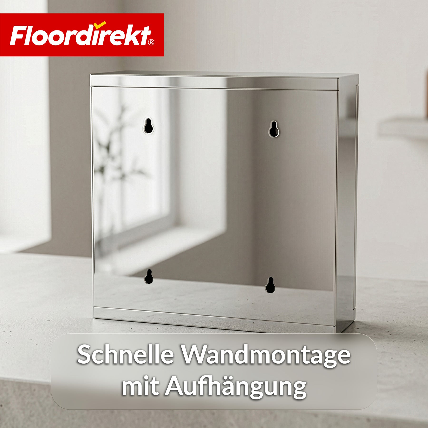 Medizinschrank | Allen | Abschließbarer Arzneischrank aus Edelstahl oder weiß pulverbeschichtet | Medikamentenschrank mit Glastür