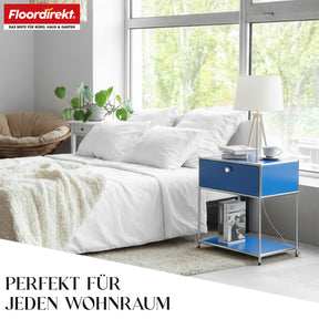 Metallregal | Concept Epure MK-139 | Beistell- & Aufbewahrungsregal mit Schublade & Ablagen | In mehreren Farben erhältlich