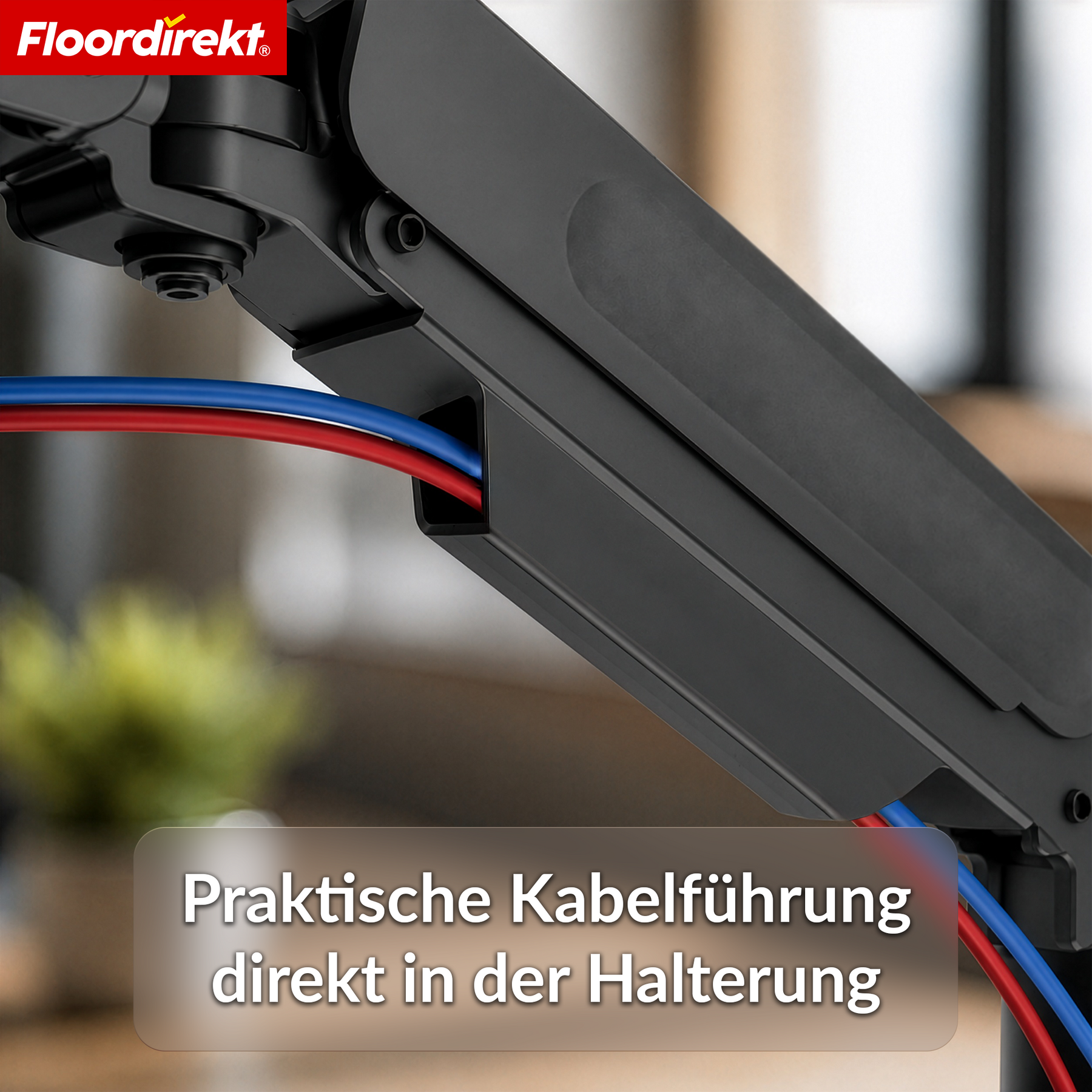F5_Schwarz - Doppelarm für 2 Monitore