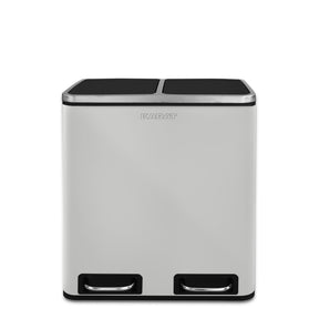 Mülleimer Felix aus Edelstahl | Trennsystem | Mit Schliessdämpfer