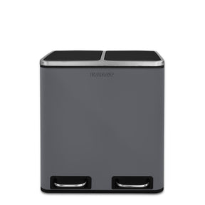 Mülleimer Felix aus Edelstahl | Trennsystem | Mit Schliessdämpfer