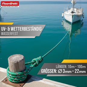Polypropylen Seil | K2 | Reißfestes, UV-beständiges & schwimmfähiges Allzweckseil | In vielen Farben, Stärken & Längen