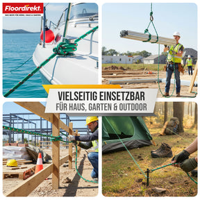 Polypropylen Seil | K2 | Reißfestes, UV-beständiges & schwimmfähiges Allzweckseil | In vielen Farben, Stärken & Längen