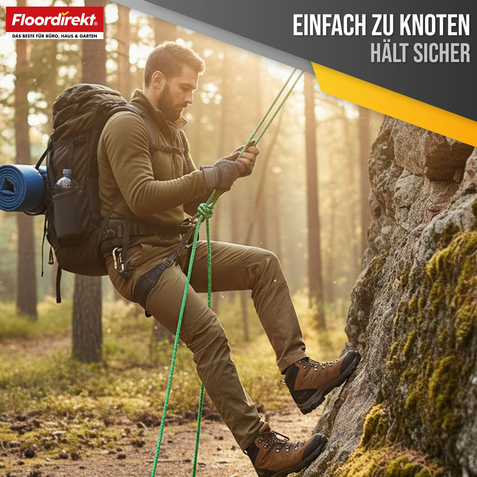 Polypropylen Seil | K2 | Reißfestes, UV-beständiges & schwimmfähiges Allzweckseil | In vielen Farben, Stärken & Längen