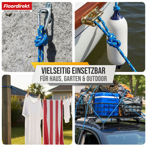 Polypropylen Seil | K2 | Reißfestes, UV-beständiges & schwimmfähiges Allzweckseil | In vielen Farben, Stärken & Längen