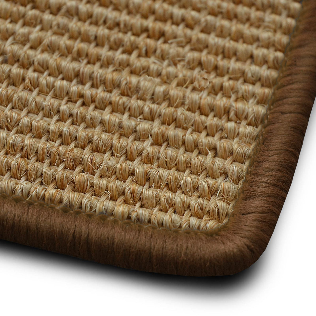 ✂ Sisal-Teppich auf Mass | Salvador natur | Kettelung in Wunschfarbe