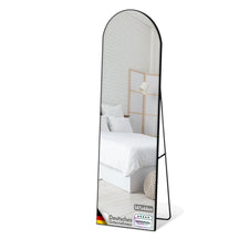 Ganzkörperspiegel | Madison | Schwarzer gewölbter Aluminiumrahmen | Freistehend & Wandmontage