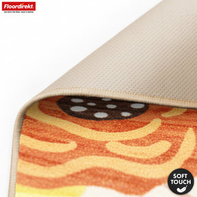 Wohnteppich | Fleur | Moderner Teppich mit farbenfrohem Blumen-Design | Rutschfest, strapazierfähig & pflegeleicht | Verschiedene Größen verfügbar