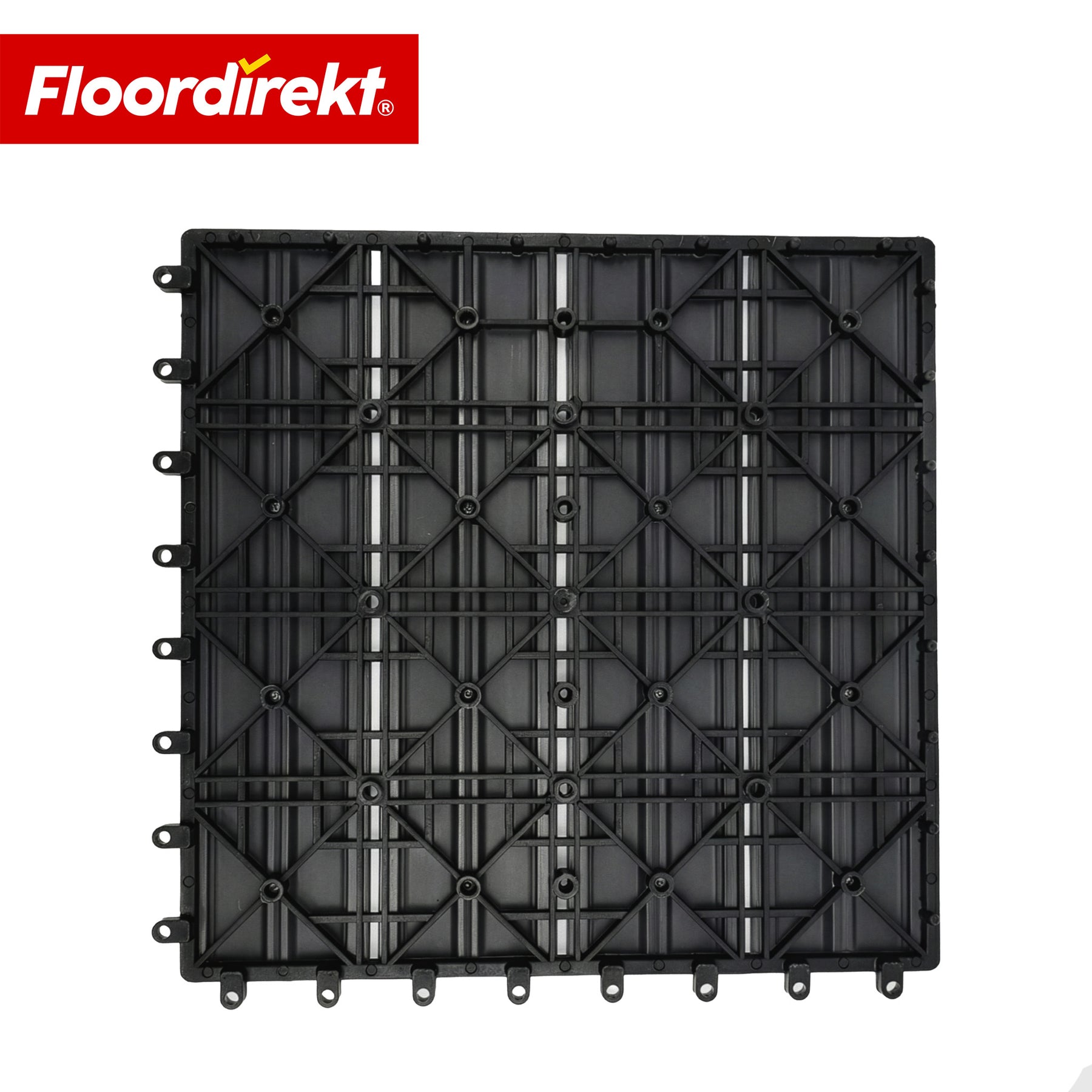 WPC-Terrassenfliese | Noble 3D | Moderne Klickfliese 30 x 30 cm für Balkon & Terrasse